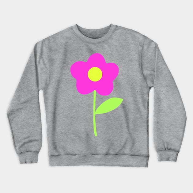 Just one pink flower. Crewneck Sweatshirt by artistagniya